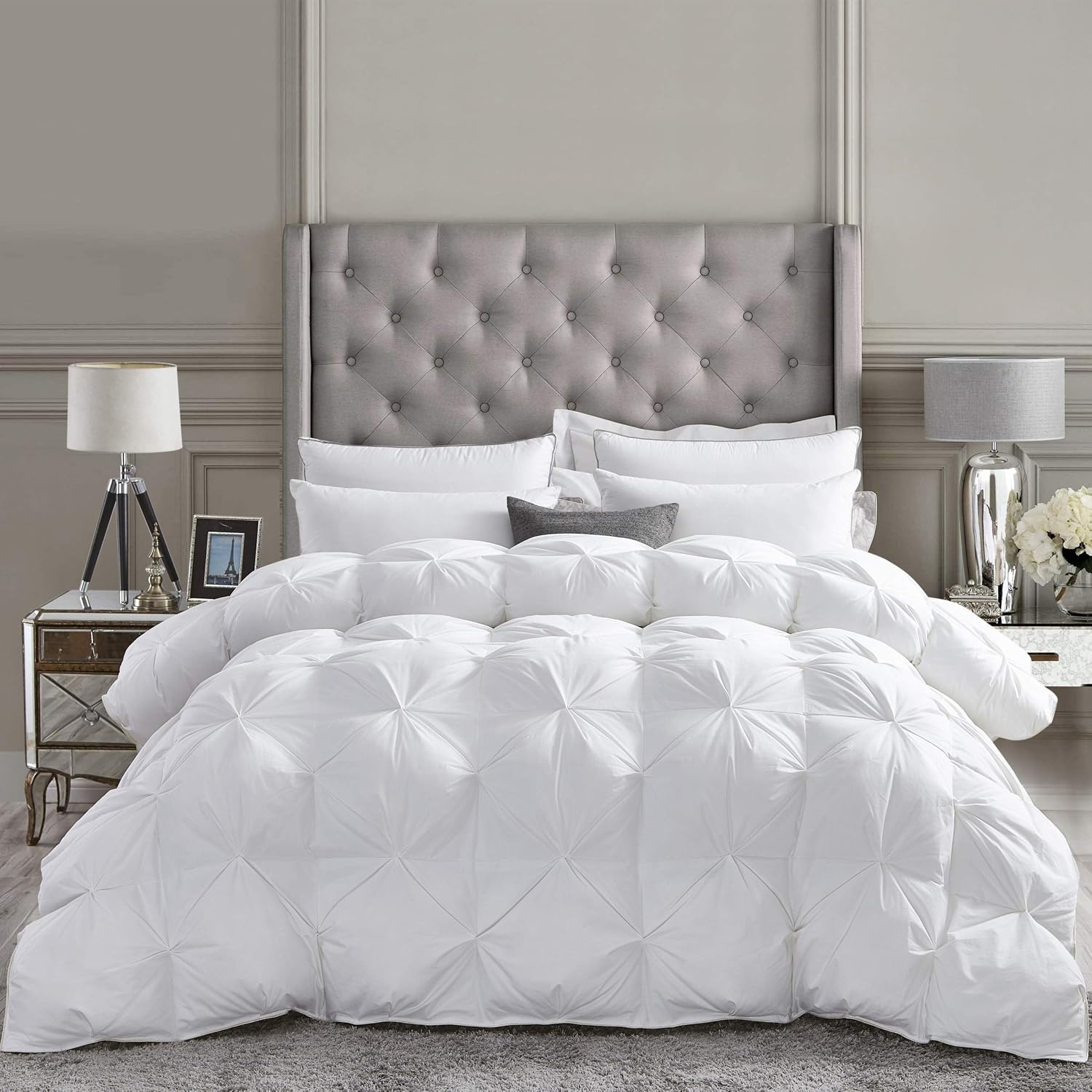 Luxurious All-Season Goose Down & Feather Fiber King Duvet Insert